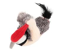 Hamwesh Jouet Interactif pour Chat, Battement d'aile Automatique Rechargeable avec Son de Gazouillis et Design en Peluche Réaliste, Jouet pour Chat, pour avec Câble de Chargement pour la Maison