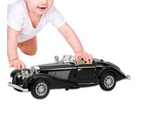 Hamwesh Jouet Modèle de Voiture Antique pour Enfants, Véhicule en Alliage Amovible avec Musique Légère, Jeu Facile et Pratique, pour Anniversaire, Noël, Nouvel an (Black)