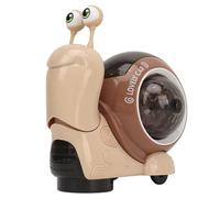 Hamwesh Jouet pour bébé Escargot Rampant, Tête Tremblante, Jouet Rampant Interactif à Projection de Lumière 3D, d'Escargot Dansant avec des Histoires Musicales pour Bébés de 0,6,6,12 Mois, (Brown)