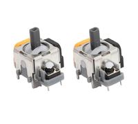 Hamwesh Joystick à Effet Hall, 2 PCS en Métal ABS Construction Module de Capteur Analogique 3D, Joystick 3D à Bascule avec Installation Professionnelle pour le Remplacement du Contrôleur de Jeu