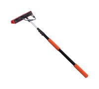 Hamwesh Kit de Brosse de Nettoyage de Panneaux Solaires, Poteau Télescopique Extensible de 12 Pieds avec Distributeur de Savon et Tête de Brosse Rotative à 180 °