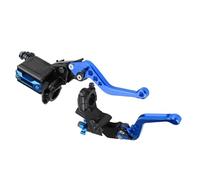 Hamwesh Kit de Leviers de Frein et D'embrayage Universels pour Moto 7/8" pour Maître-cylindre, Kit de Leviers de Frein et D'embrayage en Aluminium CNC pour la Plupart des Motos, Base de Rétroviseur