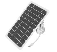 Hamwesh Kit de Panneau Solaire 5 W 5 V, Chargeur Solaire Portable étanche avec Sortie USB, Petit Panneau avec Câble d'extension de 9,8 Pieds pour Téléphone, Caméra de sécurité, Pompes à Eau,