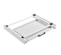 Hamwesh Kit D'empilage Laveuse Sécheuse, Kit Empilable Réglable Universel avec Le Support De Séchage Et La Courroie De Rochet Petite Solution D'économie D'espace Cadre De Liaison en