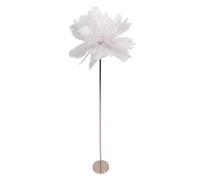 Hamwesh Lampadaire en Plumes, 3 Températures de Couleur, intensité Variable, Rechargeable, 2000 MAh, Lampadaire en Plumes Artificielles avec Commande Tactile, 61 Pouces, pour Salon, Chambre à