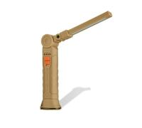 Hamwesh Lampe de Travail à LED, Crochet Pliable à Fond Magnétique Rotatif à 360 Degrés avec 4 Modes d'éclairage Rechargeables de Type C pour l'extérieur, la Réparation, le Camping et (Kaki)