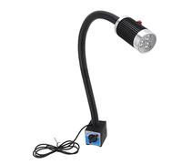 Hamwesh Lampe de Travail Magnétique, Lampe LED en Aluminium Antirouille 9 W 24 V, à Outils à Base Magnétique à Col de Cygne Flexible avec Aimant Puissant pour Tour d'établi, Machine CNC Industrielle