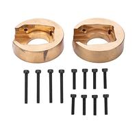 Hamwesh Lest de Jante en Laiton, 45mm, 107g, Poids Interne | Poids du moyeu RC Crawler, finition dorée, réduit les vibrations, convient à Absima Sherpa 1/10, vis incluses