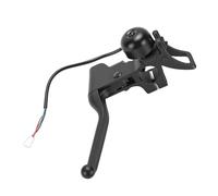 Hamwesh Levier de Frein Gauche pour Scooter électrique, Poignée de Frein en Alliage d'aluminium avec Cloche Intégrée, Câble de 25 Cm, Leviers de pour Vélo électrique pour Remplacement de Scooter MI5