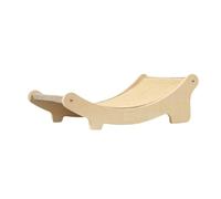 Hamwesh Lit Hamac pour Chat, Lit à Gratter surélevé en Bois, Facile à Assembler, à Gratter Multifonctionnel avec Confort Toute l'année pour Chats d'intérieur