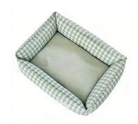 Hamwesh Lit pour Chien, Lavable en Machine, Antidérapant, Anti-anxiété, Lavable en Machine, en Coton PP Doux, Rectangulaire, Canapé-lit avec Housse (75 x 60 cm / 29,53 x 23,62 Pouces (pour Les)