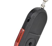 Hamwesh Localisateur de clé Anti-Perte sans Fil, Alarme Sonore de Sifflet Portable pour Une Recherche Facile de Clé/Portefeuille/Pendentif Mobile, Plastique ABS, Vert/Bleu/Rouge (Rouge)