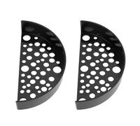 Hamwesh Lot de 2 Peaux de Crevettes, Grotte à Crevettes Spacieuse avec Trous pour Aquarium, Abri à en Plastique Robuste pour L'élevage et Le Développement (Black)
