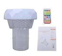 Hamwesh Lumières de Piscine Flottantes, 3 Modes RVB Dynamiques, 8 Couleurs Statiques, Alimentées par l'énergie Solaire, Rechargeables avec Fonction Minuterie 2H 4H 6H, Robustes IP68 ABS + PC pour