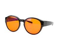 Hamwesh Lunettes de Blocage de Lumière Bleue, Soulagement Anti-regard Anti-regard avec Clamp/Holder de Nez PC pour l'ordinateur et l'utilisation du Téléphone par les Hommes Gaming (Rond)