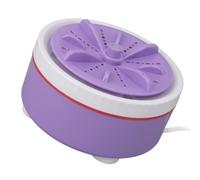 Hamwesh Machine à Laver Portable, Mini-laveuse Turbo Usb Compacte avec une Fonction Réglable Chronométrée pour les Petits Fruits de Vêtements (violet)