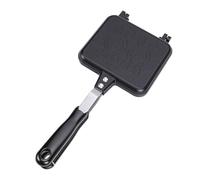 Hamwesh Machine à Panini, Presse à Antiadhésive Double Face avec Corps et Motifs en Alliage d'aluminium pour Petit Déjeuner Camping Cuisine à Domicile Poêle à Gril Portable