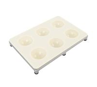 Hamwesh Machine à Raviolis, Presse à Raviolis en Alliage d'aluminium à 6 Trous, Machine à Pâtes avec Conception Ronde et Coussinet de Pied pour la Cuisine et la Maison