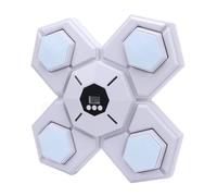 Hamwesh Machine de Boxe, Compteur de Frappe en Temps Réel, Diffusion de Musique Bluetooth, Lumières LED Aléatoires, 9 Niveaux de Vitesse, Machine de Boxe Musicale, de Murale avec Support Mural sans