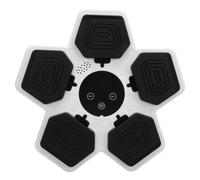 Hamwesh Machine de Boxe Musicale, Montée au Mur, 5 Vitesses, Batterie | Entraîneur de tapis de frappe intelligent, cuir ABS et PU, supports à crochets et boucles, entraînement interactif pour