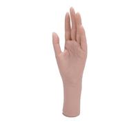 Hamwesh Main de Pratique des Ongles, 10 Pouces en Silicone Souple, Pliable, Réaliste, Robuste, Réutilisable, Modèle de Main Féminine, Présentoir de Bijoux avec Support Amovible pour Bijoux de Nail