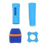 Hamwesh Manchon de Poignée de Microphone sans Fil en Silicone, Housse de Protection Anti-chute avec Pare-brise et Anneau Antidérapant pour Scène de karaoké à Domicile KTV (BLUE)