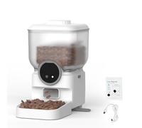 Hamwesh Mangeoire Automatique pour Animaux de Compagnie, Bac à Céréales Visible avec Télécommande Intelligente et Minuterie de 6,5 L, Mangeoire Intelligente pour Animaux de Compagnie, pour de Grande