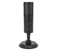 Hamwesh Microphone de Jeu, Micro d'ordinateur USB Cardioïde à Réduction de Bruit RVB avec 11 Modes d'éclairage, Joint Universel pour PC Gaming Streaming Podcasting