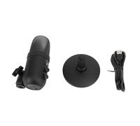 Hamwesh Microphone USB de Jeu, Micro à Condensateur USB avec Carte Son HiFi, Son Cristallin, éclairage RVB, Lumière Muette Rapide, Support Anti-Choc pour Jeux sur PC, Streaming, Podcasting