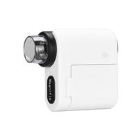 Hamwesh Microscope pour Enfants, Résolution 4K, écran LED de 2 Pouces, Grossissement 1000X avec Lumières LED Intégrées, Kit Scientifique éducatif pour Enfants (White)