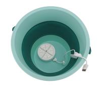 Hamwesh Mini Machine à Laver Portable, Cuve de Lavage Automatique Pliable en Silicone, Conception Compacte Permettant d'économiser de l'espace avec Turbine Amovible pour le Camping, les Vacances,