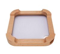 Hamwesh Mini Support de Quai M4, Support de Bureau en Bois avec Structure Creuse, Filet Anti-poussière pour Dissipation de la Chaleur, pour de Studio M4 sous Le Bureau (Bois de hêtre)