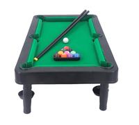 Hamwesh Mini Table de Billard, Ensemble de Table de Billard Miniature Compacte de 19 X 11 Pouces, Construction en Plastique Robuste avec 2 Bâtons de Queue, Support Triangulaire à 11 Balles pour la