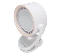 Hamwesh Mini Ventilateur de Bureau, 100 Réglages de Vitesse Réglables, Ventilateur USB Silencieux sans Lame, Portable avec Batterie Intégrée de 4000 MAh, Tête Inclinable, Pince et Support Mural pour