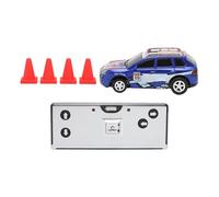 Hamwesh Mini Voiture RC Drift 1:64, Véhicule télécommandé de Poche avec 4 Barrages Routiers, Surface Lisse pour Jouer en Intérieur et en Extérieur, Cadeau pour Enfants