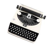 Hamwesh Modèle de Machine à écrire Vintage, Machine à écrire Rétro pour Les âges, Modèle de à Antique Fait à la Main avec Pièce de Décoration en Fer Portable pour la Maison, Le Bureau, Le café