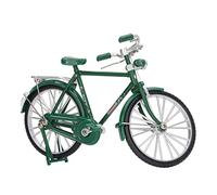 Hamwesh Modèle de Vélo DIY, Modèle de Vélo de Construction en Alliage Réglable à l'échelle 1:10 Vintage, Kit de de avec Mallette de Gonflage pour Affichage d'étagère de Collection (Green)