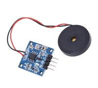 Hamwesh Module de Capteur de Vibrations Piézoélectriques, sensibilité Réglable 5.0V DC ADDO pour le Travail Interactif par Vibrations