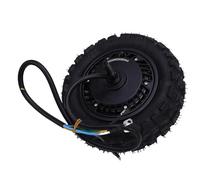 Hamwesh Moteur de Moyeu de Scooter électrique, 11 Pouces 48 V 72 V 2000 W 5000 W, Moteur de Moyeu de Roue à Double Capteur Hall, de sans Balais avec Pneu à Vide pour Scooter électrique et Moto
