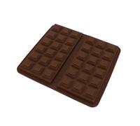 Hamwesh Moule à Chocolat en Silicone Antiadhésif avec 100 Sacs de Rangement, Moule à Bonbons Réutilisable pour Barres énergétiques Protéinées, Ganache, Brownie, Cheesecake et Kit de Chocolat de