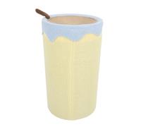 Hamwesh Niche pour Chat, en Forme de Tonneau, Matériau Respirant, Haute capacité, Grotte Couverte pour Chat avec Tapis à Gratter en Sisal pour Chats d'intérieur, Sieste, Jeu, Cachette d'escalade