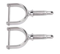 Hamwesh Oarlocks en Acier Inoxydable, 2 Pièces, Support Latéral de 1/2 Pouces avec Boulon Réglable pour Petits Bateaux, Kayaks, Canoës, Canots de Sauvetage