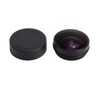 Hamwesh Objectif Fisheye pour Appareil Photo, Grand Angle 0,2X, Perspective 180°, Compatible avec Monture 37 Mm, Objectif à Effet Fisheye avec Construction en Verre Optique en Alliage d'aluminium