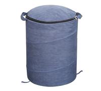 Hamwesh Organisateur de Rangement pour Jouets et Tapis de Jeu, Bacs de Rangement Pliables de Grande capacité de 13,3 X 16,5 Pouces, Petit Sac et Panier Portables en Tissu pour Chambre (BLUE)