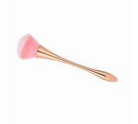 Hamwesh Outil de Dissolvant de Poudre de Fibre Douce de Brosse à Poussière D'ongle pour le Salon D'art D'ongle de Manucure - or Rose (or rose)