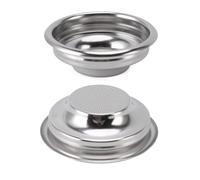 Hamwesh Panier Porte-Filtre à Expresso, 2 Pièces de 58 Mm, Panier à Expresso Antirouille en Acier Inoxydable de 58 Mm, Remplacement du Filtre à café avec Conception de Tasse Unique Facile à Nettoyer