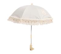 Hamwesh Parapluie de Poussette, Pliable et Réglable UPF 40+ pour Poussette, Parasol de pour bébé avec Poignée de Serrage, Sac de Rangement pour Chariot, Fauteuil Roulant, Chaise de Plage, (WHITE)