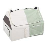 Hamwesh Parc pour Chat, 30,91 X 23,03 X 22,44 Po, Parc Rectangulaire Portable et fermé pour Chaton, Maison pour Animaux de Compagnie avec Fenêtres en, Couvercle d'ombrage Amovible et Porte