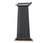 Hamwesh PCIE 4.0 X16 Riser Cable, EMI STCHED Câble d'extension Féminin à 180 Degrés à Haute Vitesse pour le Pc de Jeu à Montage Vertical avec RTX4090 3090 6950XT (250 mm)