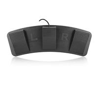 Hamwesh Pédale USB Triple Pied, Interrupteur de Pied Multifonctionnel de 3 Clés Programmables avec Conception Ergonomique pour Le Clavier de Jeu Informatique Action de la Souris